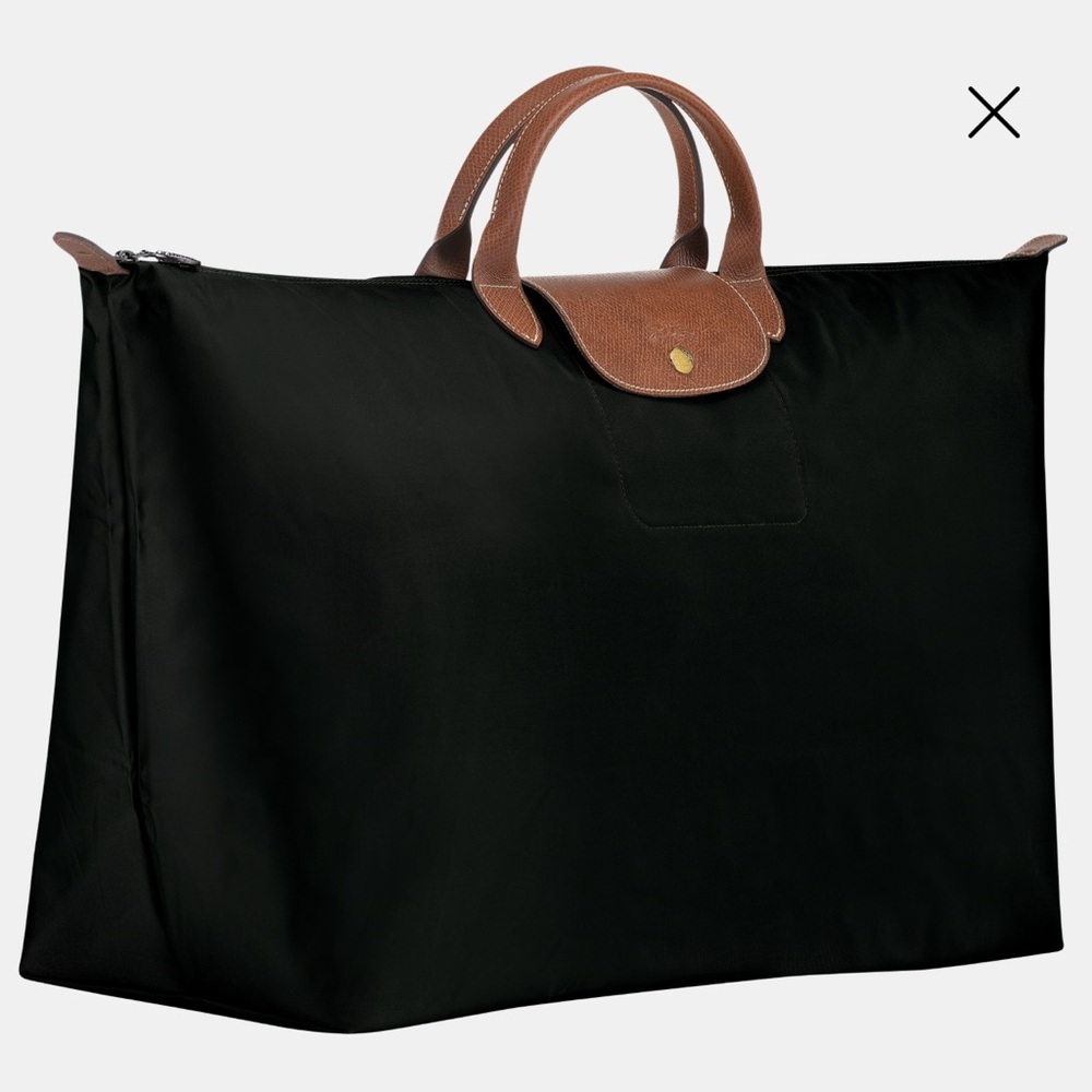 Longchamp le pliage travel bag weekender tote in black like new